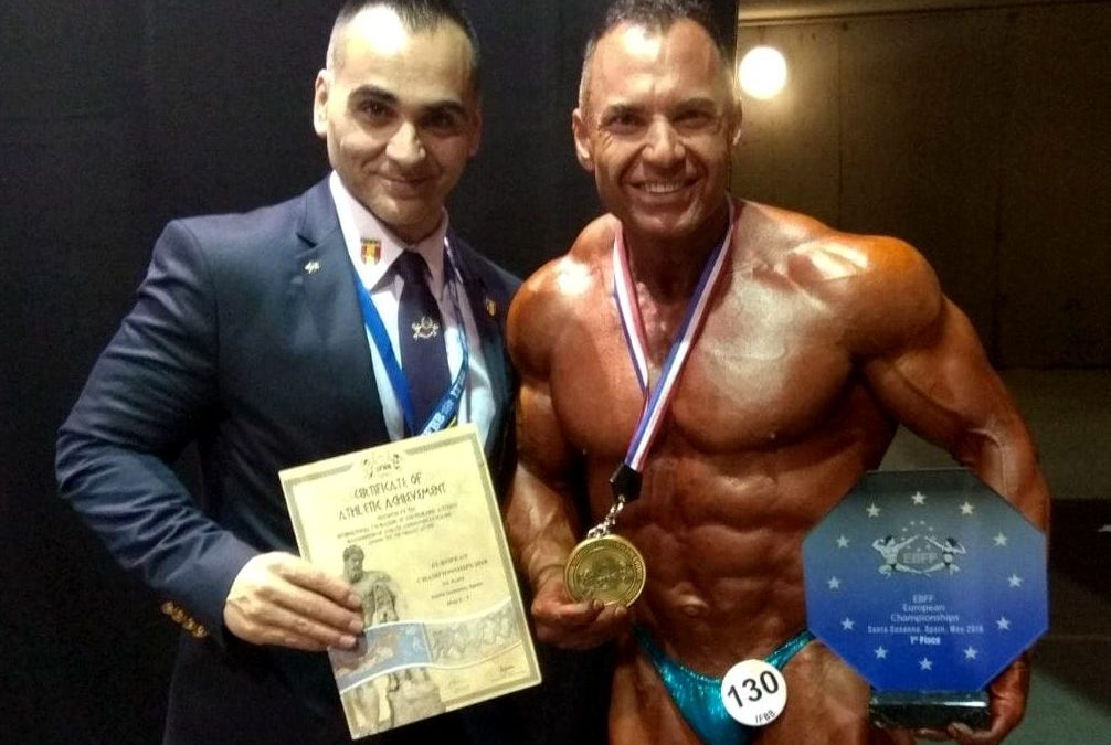 El ciezano Pedro J. Villa Campeon de Europa en la modalidad Master +50