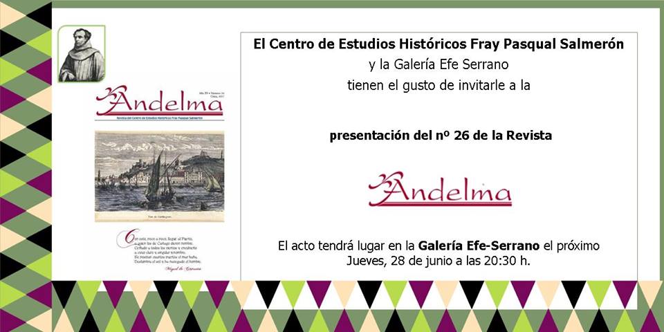 Presentación del número 26 de la Revista ‘Andelma’