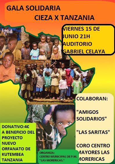 Gala Benéfica ‘Cieza X Tanzania’ en el Auditorio Gabriel Celaya