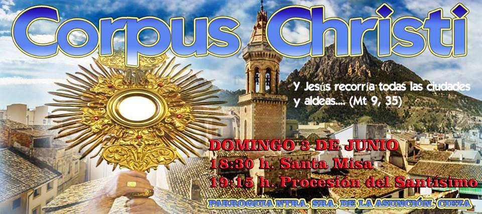 Este domingo se celebra la misa y procesión del Corpus en Cieza