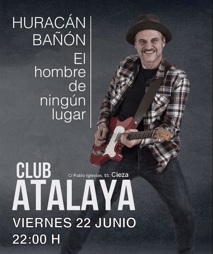 Cartel del Concierto en el Club Atalaya de Cieza.