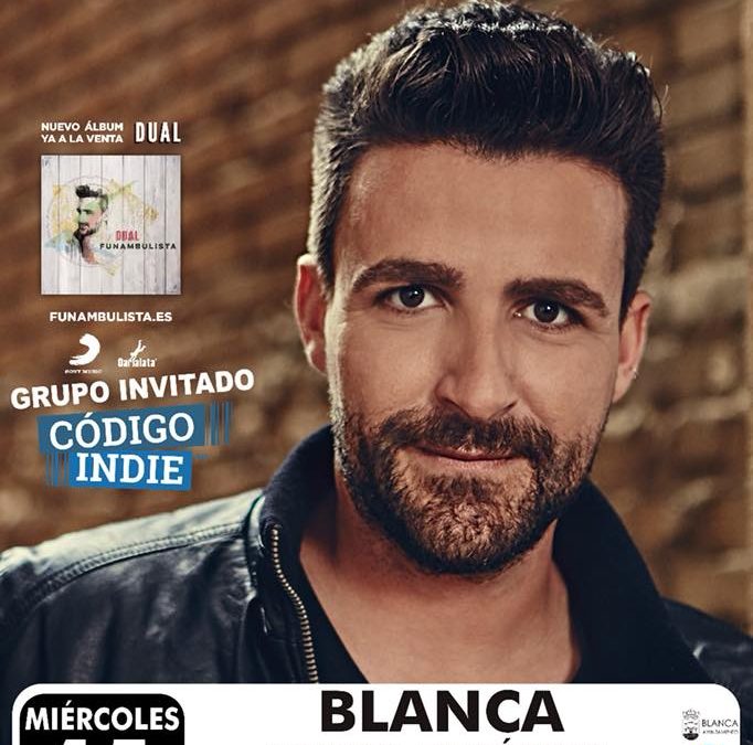 Sorteo de entradas y concierto de Funambulista, y como invitado Código Indie, en Blanca
