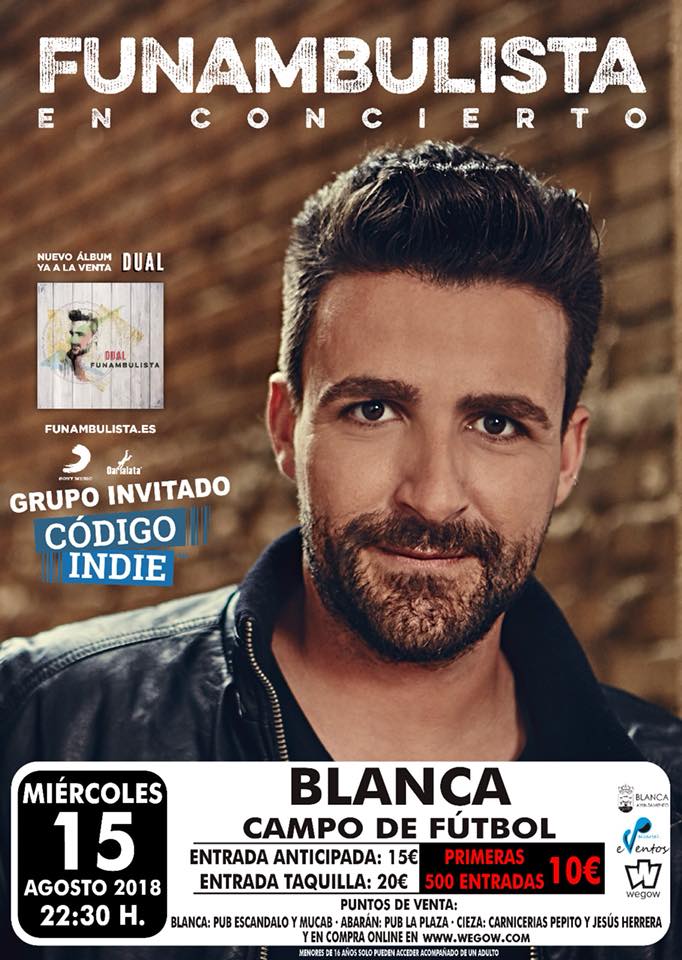 Imagen del Cartel conciento de Funambulista en Blanca