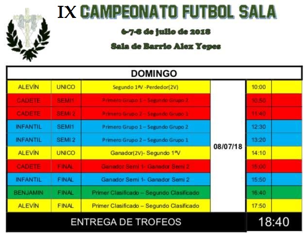 IX Campeonato Futsal de la Hermandad del Descendimiento de Cristo y Beso de Judas