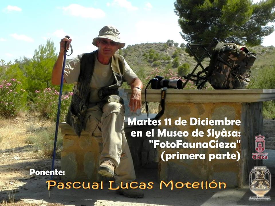 Cartel de la exposicion de fotografía de Pascual Lucas Motellon en el Museo de Siyasa en Cieza.