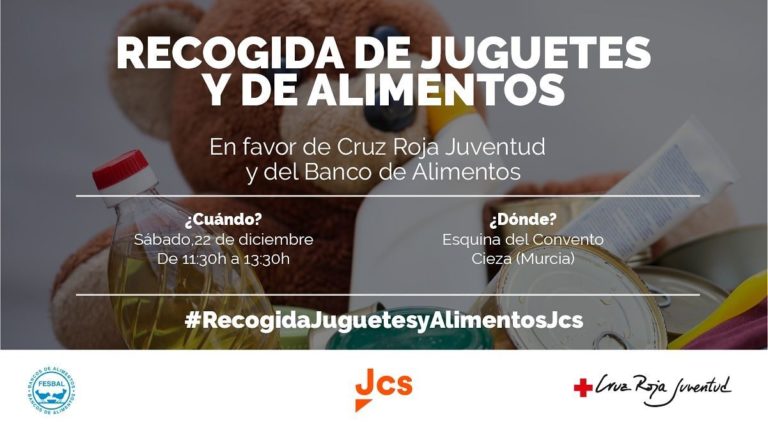Los jóvenes de Ciudadanos recogerán juguetes y alimentos para los más desfavorecidos este sábado en Cieza