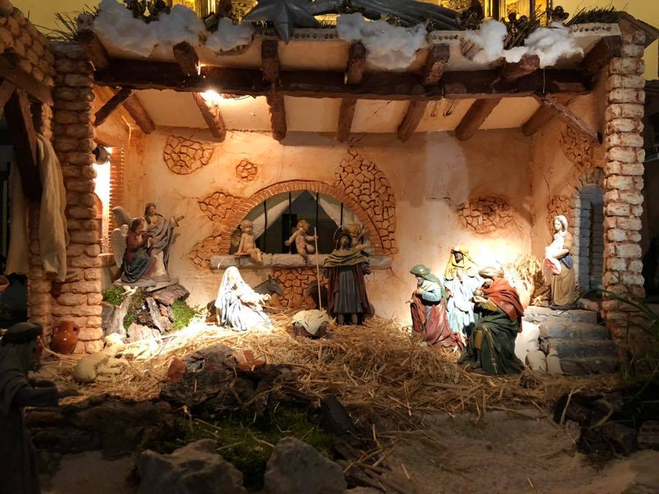 Detalle del belén monumental de los Dormis en Cieza.