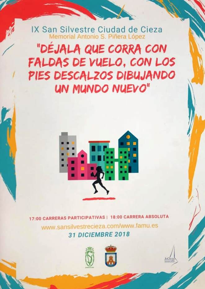 Imagen del cartel de la San silvestre de cieza.