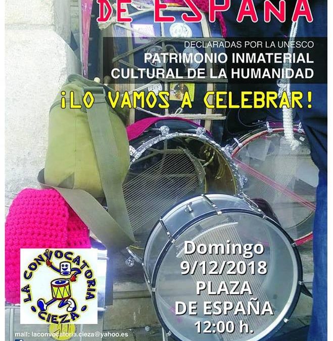 ‘Tamborada Extraordinaria’ en Cieza con motivo de la declaración como Patrimonio Inmaterial Cultural de la Humanidad por la UNESCO