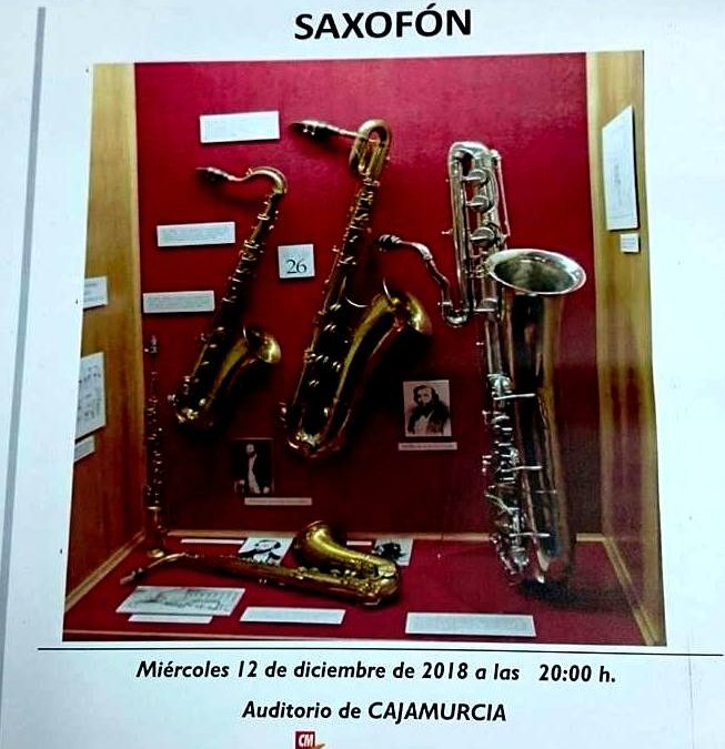 Audición de alumnos de saxofón en el Aula de Cultura de la Fundación Cajamurcia en Cieza
