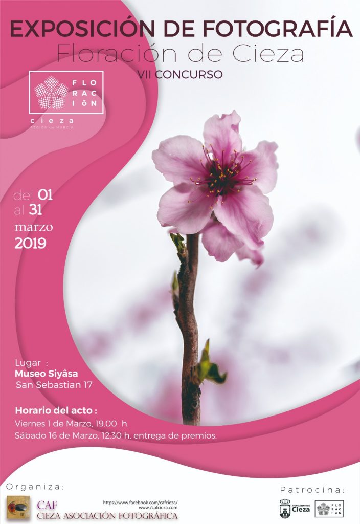 Diseño del Cartel de la exposición de fotografía Floración de Cieza.