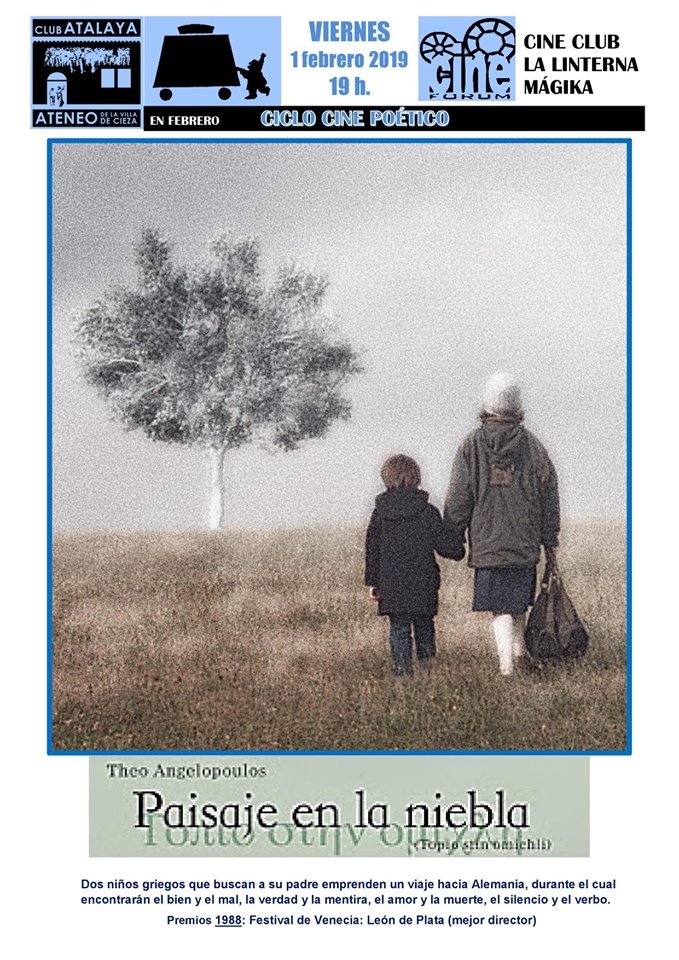 Imagen del cartel del ciclo de cine poético en el Club Atalaya de Cieza.