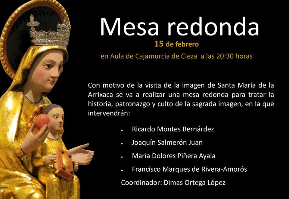 Mesa redonda con motivo de la próxima llegada de Santa María de la Arrixaca a Cieza
