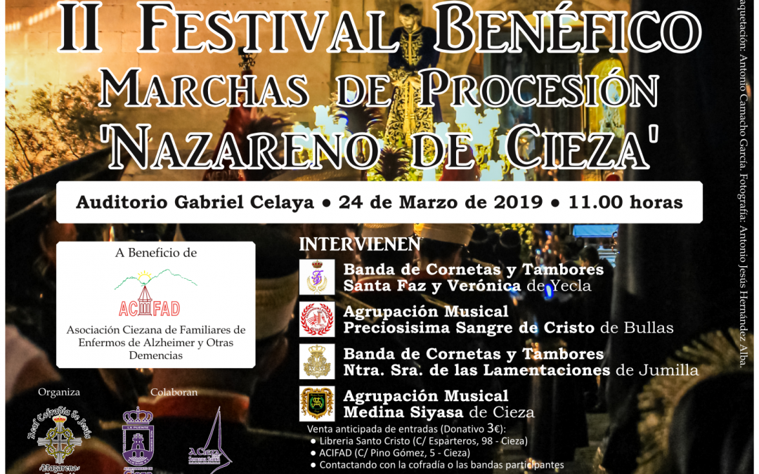 II Festival Benéfico de Marchas de Procesión ‘Nazareno de Cieza’