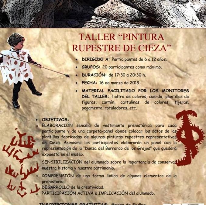Taller ‘Pintura Rupestre en Cieza’ este sábado en el Museo de Siyâsa
