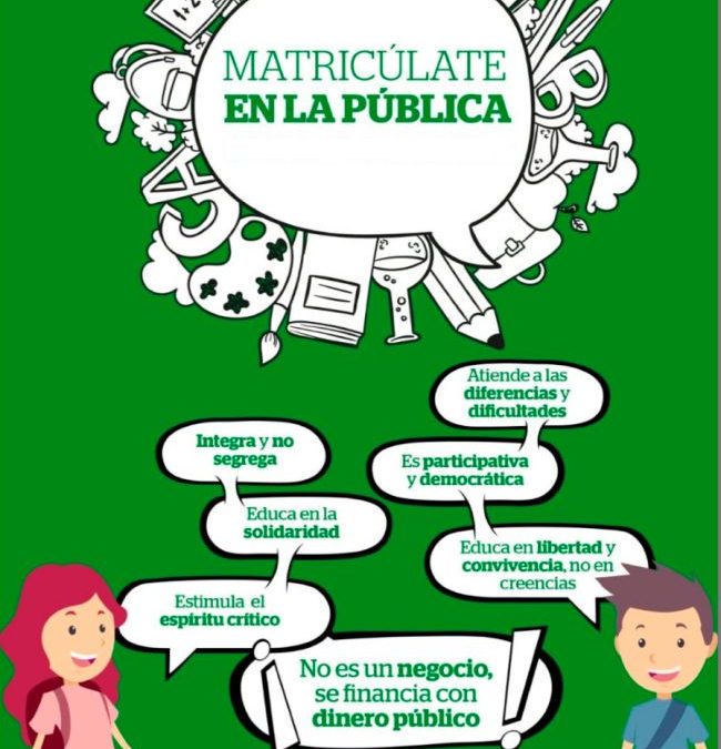 IU-Verdes anima a las familias a solicitar plaza en un centro público