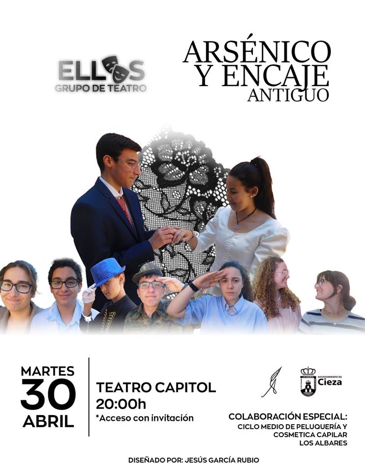 Imagen del Cartel de la obra de teatro del IES los Albares de Cieza en el Teatro Capitol.