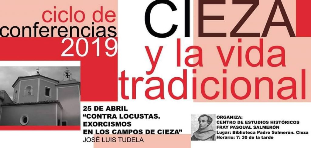 Imagen del cartel de la Conferencia Biblioteca de Cieza.
