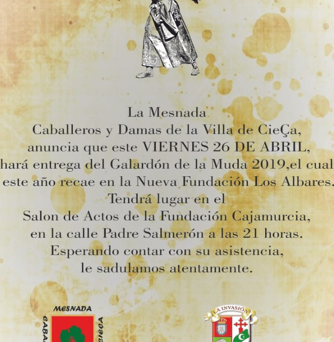 Entrega del Galardón de La Muda 2019