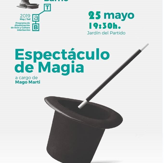 APLAZADO el espectáculo de Magia del Mago Marti al sábado