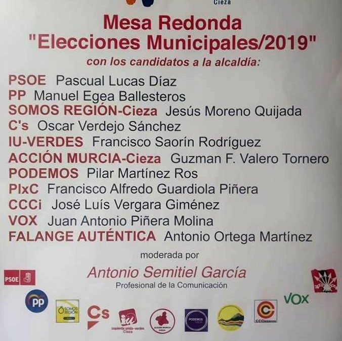 Mesa redonda ‘Elecciones Municipales 2019’ en el Teatro Capitol