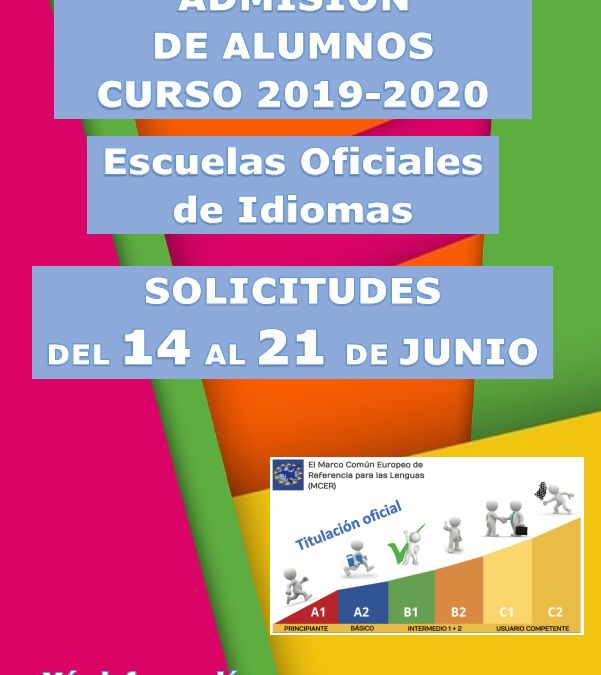 Se abre el plazo de admisión en la escuela oficial de idiomas del 14 al 21 de junio