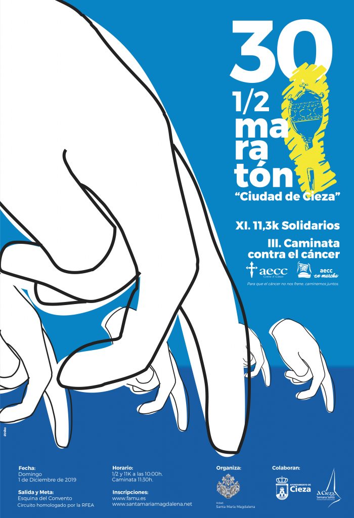 Imagen del Cartel de la Media Maratón de Cieza.