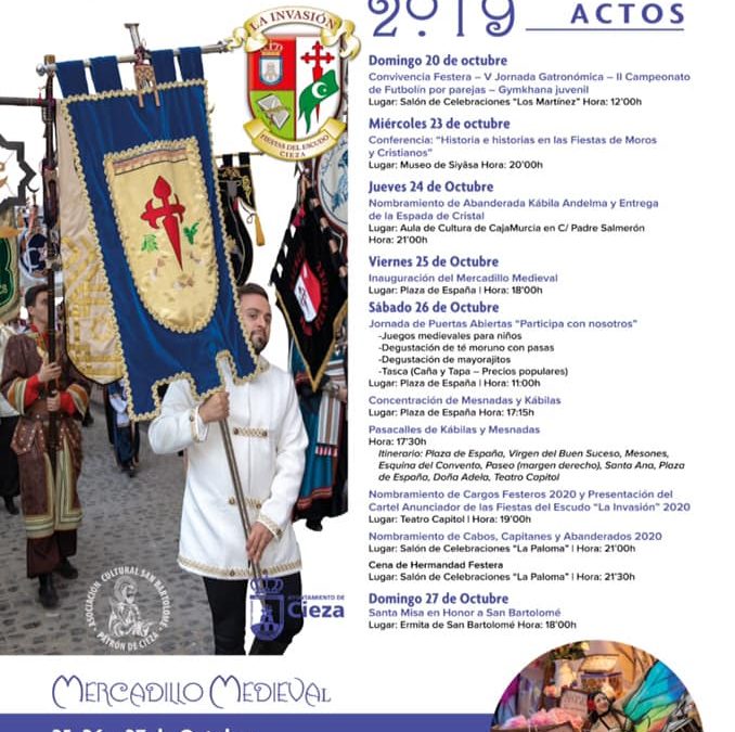 Mercadillo Medieval, Pasacalles y Talleres actividades de la programación del Medio Año Festero Cieza 2019