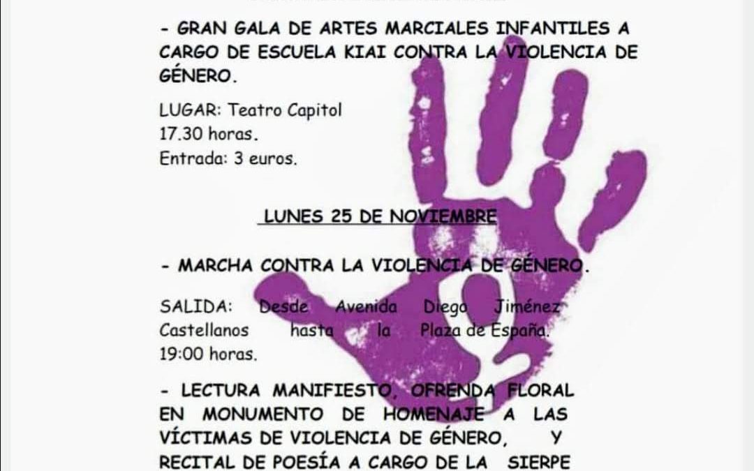 Actos en Cieza por el Día Internacional Contra la Violencia de Género