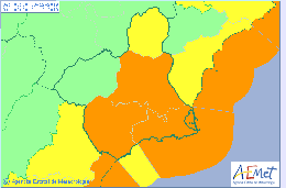 Avisos por fuertes lluvias este lunes y martes