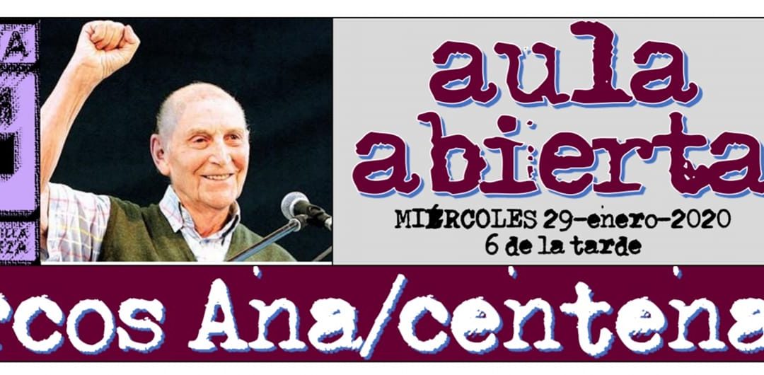 Esta semana en el ciclo ‘Aula Abierta’ contaremos con una charla sobre el Centenario de Marcos Ana en el Club Atalaya