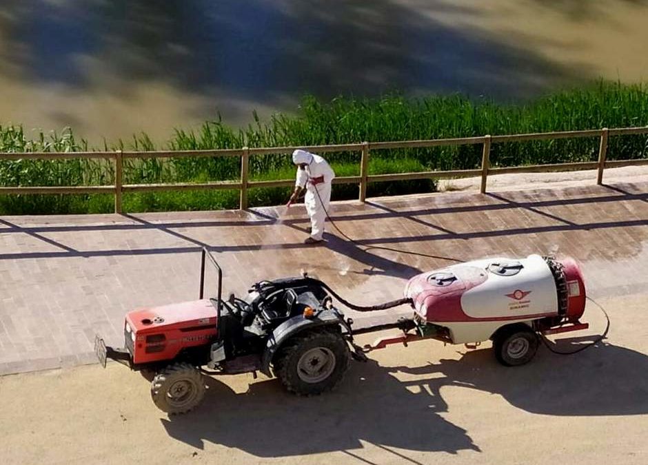Se amplían las medidas del plan de desinfección y limpieza de espacios públicos en Cieza por el COVID-19