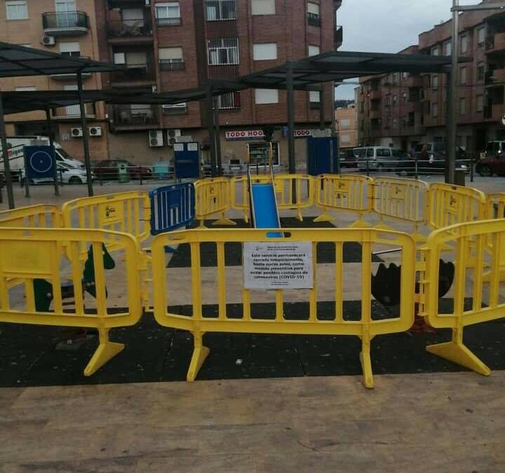 El ayuntamiento de Cieza cierra los parques del municipio