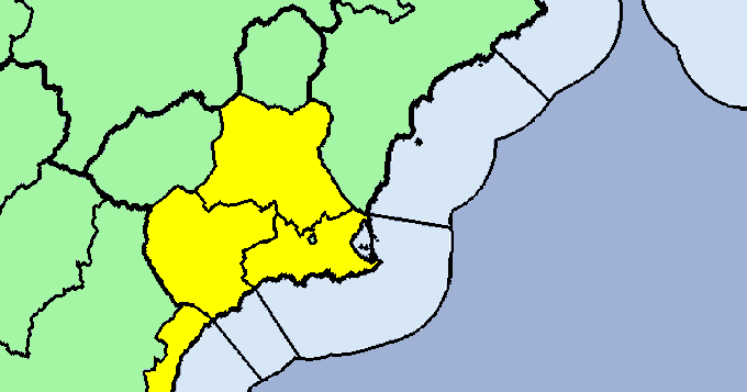 Cieza permanecerá en nivel amarillo de alerta por fuertes lluvias el miércoles