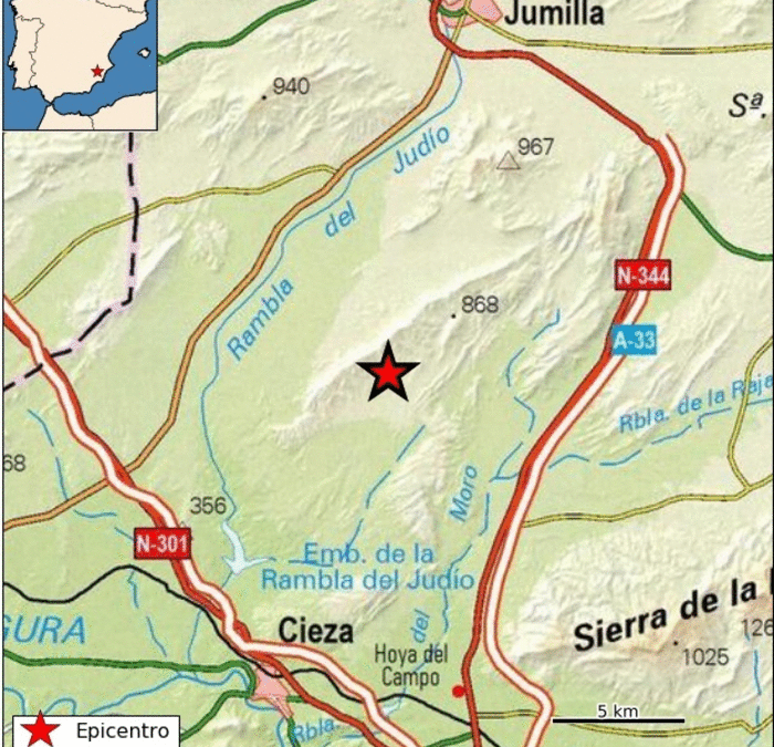 Cieza registra un terremoto de magnitud 2.0 en la noche de este viernes