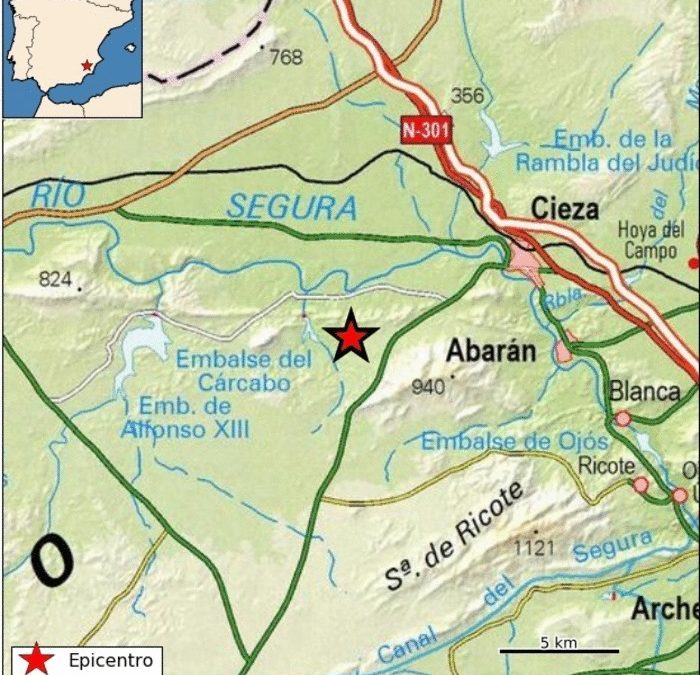 Cieza registra un temblor con magnitud 2.2 en la escala Richter en la noche de este lunes