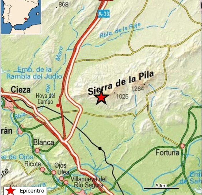 Se producen cuatro terremotos  durante la madrugada