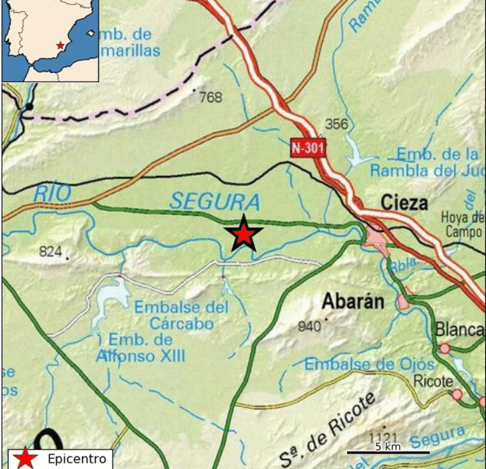 Cieza registra un terremoto de magnitud 2.4