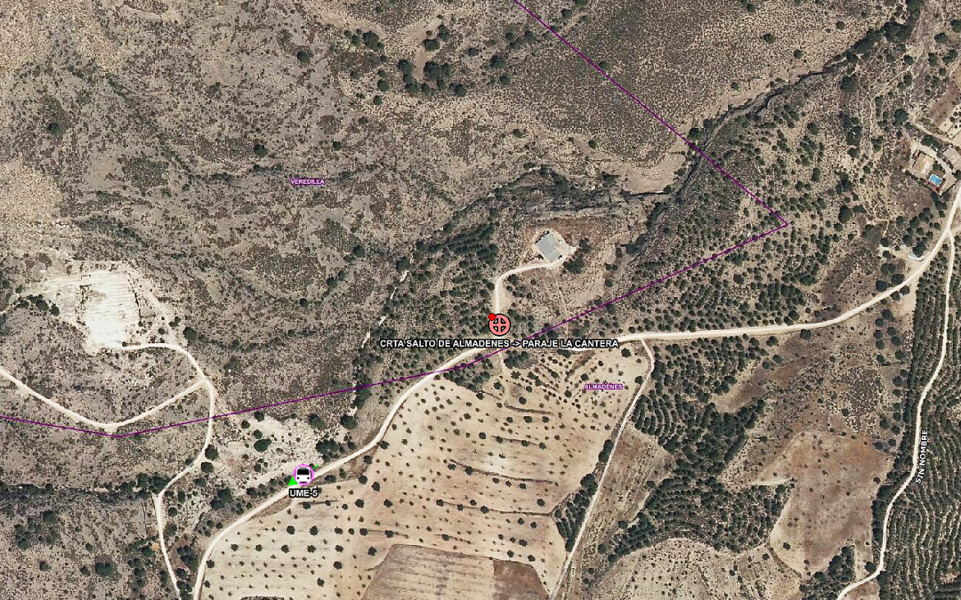 Herido un ciclista  en la zona de Almadenes