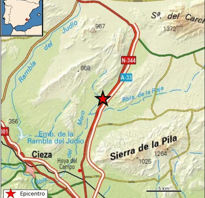 Cieza registra un terremoto