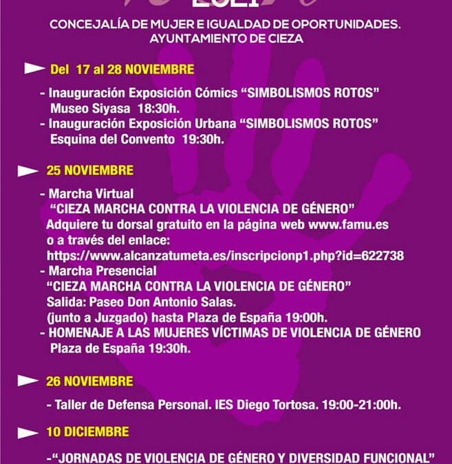 Día Internacional de la Eliminación de la Violencia contra la Mujer en Cieza