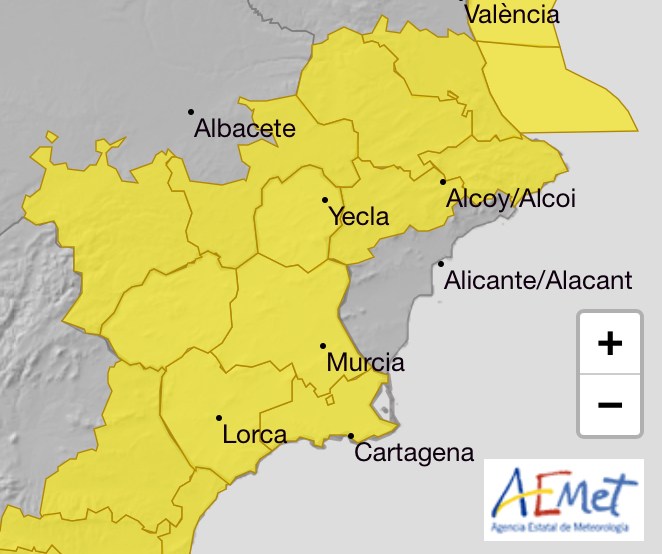 Nivel de Riesgo por fuertes precipitaciones