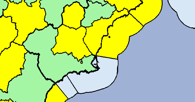 Cieza en aviso amarillo por fuertes lluvias