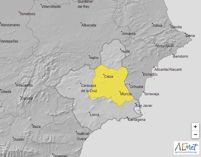 Aviso por altas temperaturas