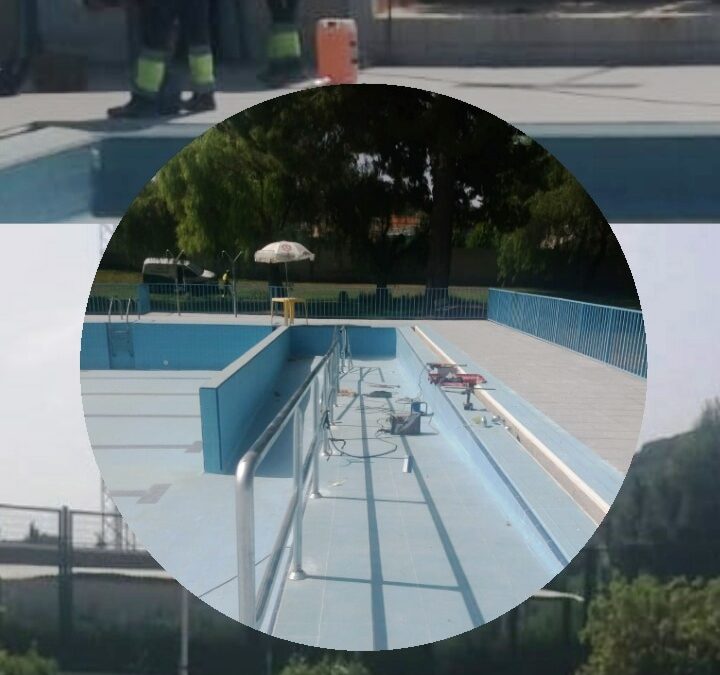 A punto de concluir las obras de las piscinas municipales para el verano