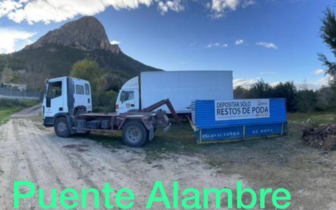 El Ayuntamiento instala contenedores especiales de restos de poda