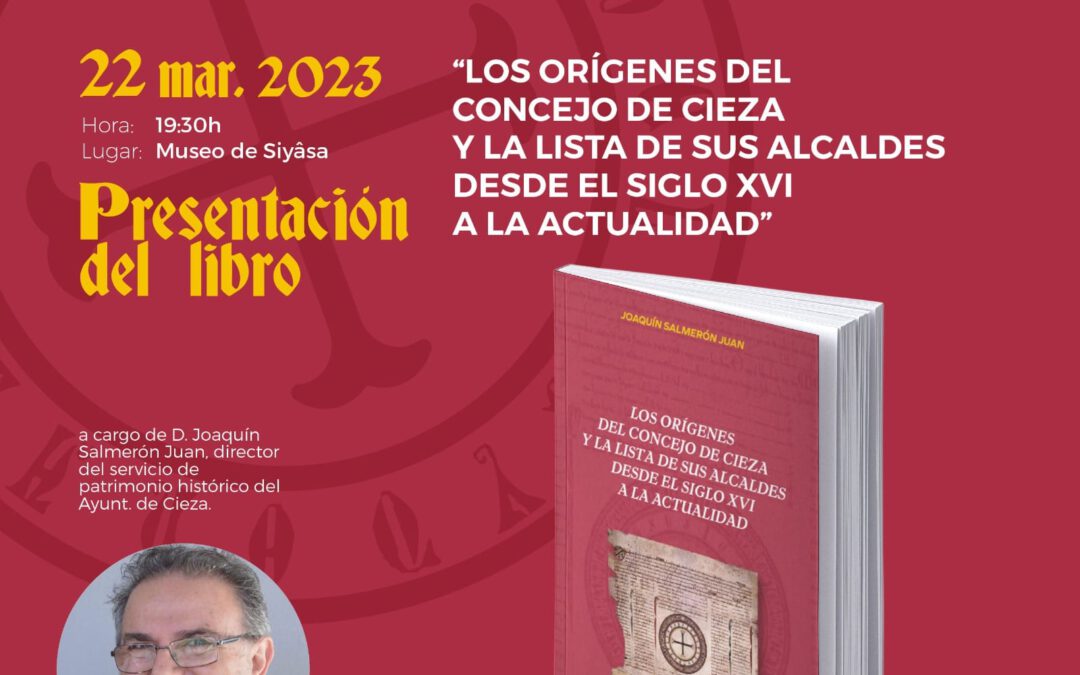 Presentación del nuevo libro de Joaquín Salmerón Juan