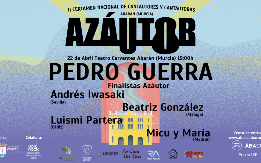 Pedro Guerra actuará en la segunda edición del Azáutor en Abarán