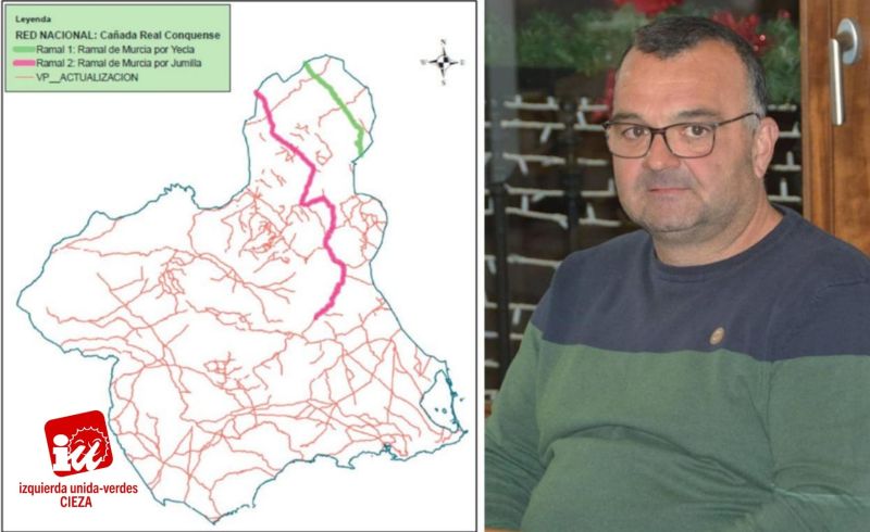 IU-Verdes de Cieza propone la recuperación de las vías pecuarias