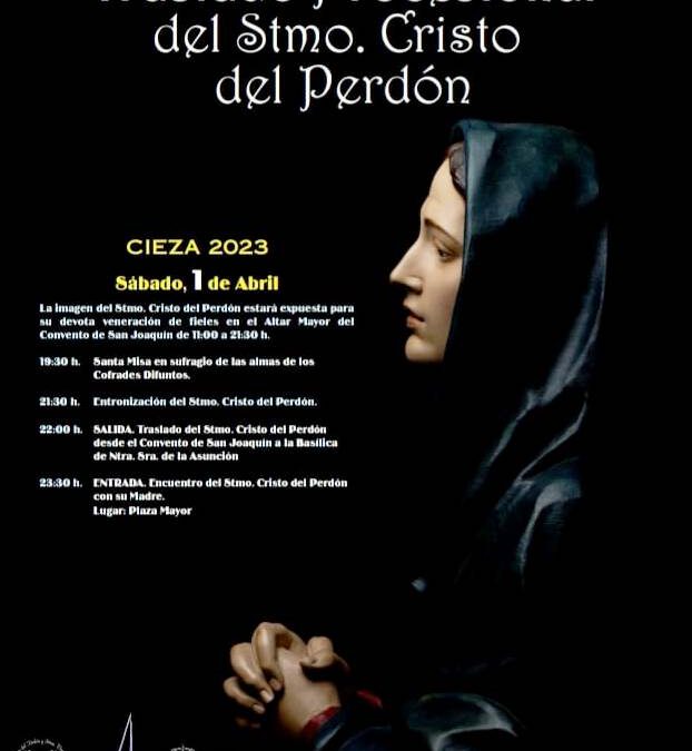 Traslado Cristo del Perdón, Samaritano del Año, y más actividades hoy en Cieza